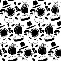 Thanksfiving pattern. Hq vector for web and print use.