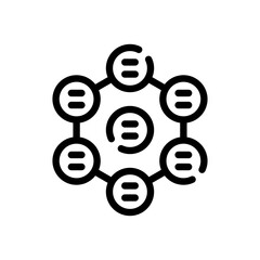 hexagonal line icon