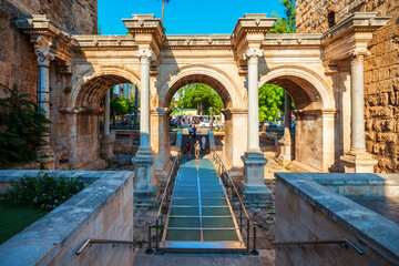 Naklejka premium Hadrians Gate in Antalya, Turkey