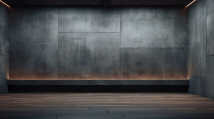 Empty dark and abstract architectural interion background
