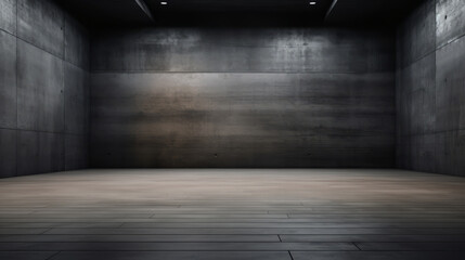Empty dark and abstract architectural interion background