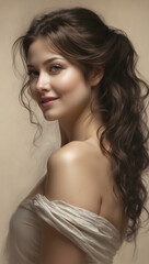 Naklejka premium portrait of a woman