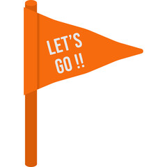 Supporter Flag Illustration PNG Transparent
