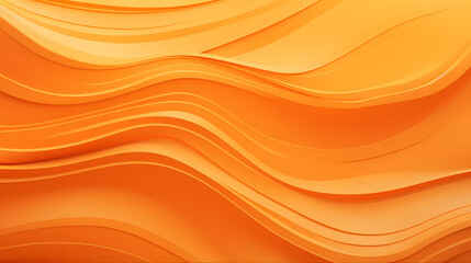 abstract orange background with waves. Generative AI.