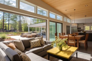 indoor-outdoor living spaces in saltbox house design