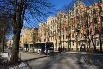 Fototapeta premium winter in riga