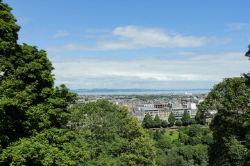 View of the Edinburgh city