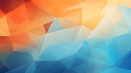 Obraz premium an abstract background featuring an orange and blue background. Generative AI.