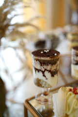 Sweet cookies are laid out and the buffet table is decorated.