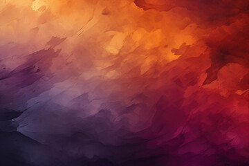Painted background with dark orange brown purple abstract colors. - obrazy, fototapety, plakaty