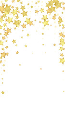 Magic stars vector overlay.  Gold stars scattered