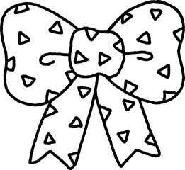 cute fancy ribbon line