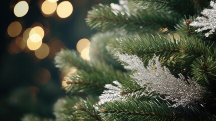  Christmas Centerpiece with Fir Tree Leaves Decoration