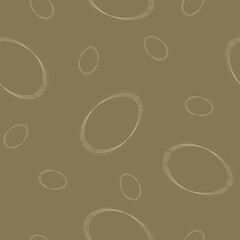 Obraz premium Seamless background with golden outline eggs.