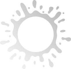 gradient water splash shape
