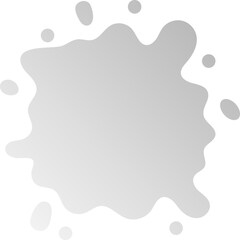 gradient water splash shape