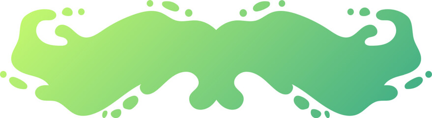 gradient water splash shape