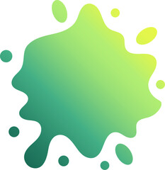 gradient water splash shape