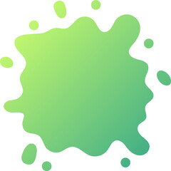 gradient water splash shape