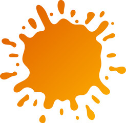 gradient water splash shape