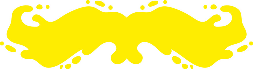 gradient water splash shape