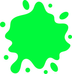 gradient water splash shape