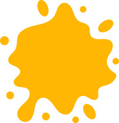 gradient water splash shape