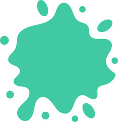 gradient water splash shape