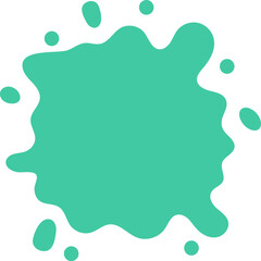 gradient water splash shape