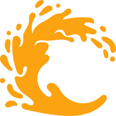Fototapeta premium gradient water splash shape