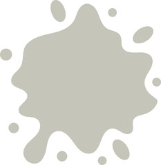 gradient water splash shape