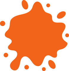 gradient water splash shape