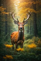 deer in the woods