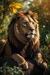 Fototapeta premium portrait of a lion