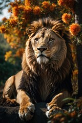 Fototapeta premium portrait of a lion