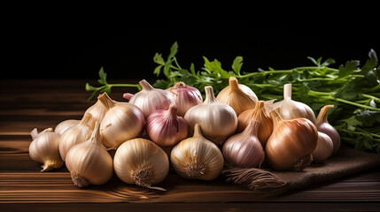 garlic and spices