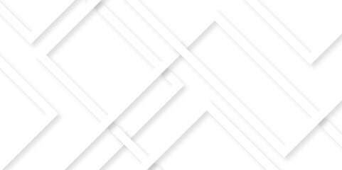 Abstract background white geometric random lines with square shapes. Modern white construction background with line.	