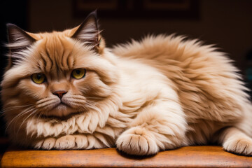 Obraz premium A beautiful cat. Feline Charm. The Enigmatic World of Cats. Generative AI
