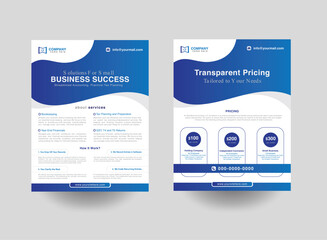 bookkeeping and accounting business flyer design. budget management service flyer template Tax service solution poster leaflet design