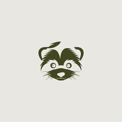 イタチをシンボリックに用いたシンプルなロゴ