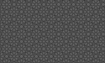 Islamic Geometric Pattern With Gray Color