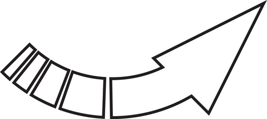 矢印＿アウトラインあり　塗りなし
