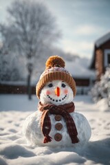 Obraz premium snowman of the snow