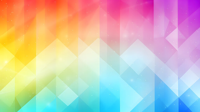 Rainbow glare spectrum with gay pride colors vector illustration. Generative AI.