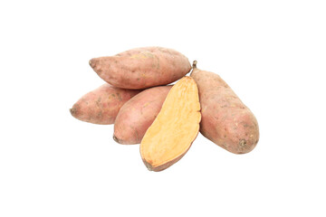 PNG, Sweet potato roots, isolated on white background