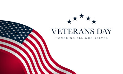 Veterans Day Background Design.