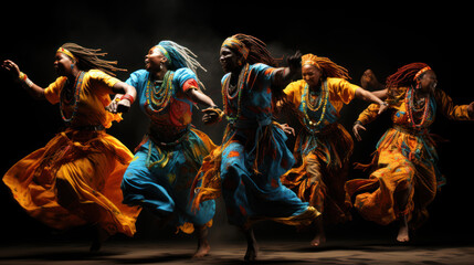 Traditional African dance performance