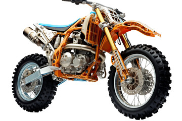 motorcycle suspension isolated on transparent background, Generative Ai