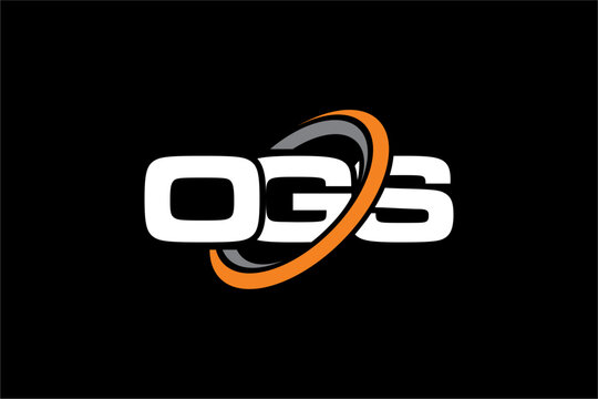 OGS creative letter logo design vector icon illustration