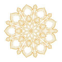 Circular pattern in form of decorative mandala design